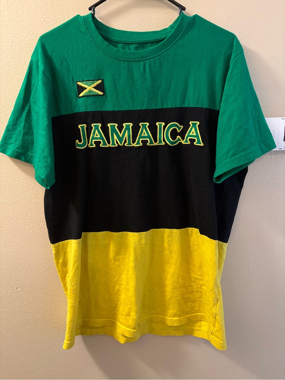JMD Exclusive Wear Jamaica Shirt With Embroidery - Mens Medium